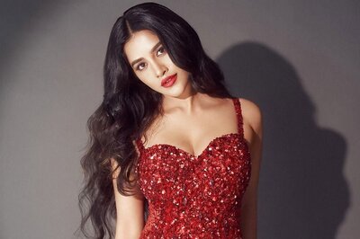 Nabha Natesh Looks Oh-so-hot In Red Shimmer Bodycon Dress
