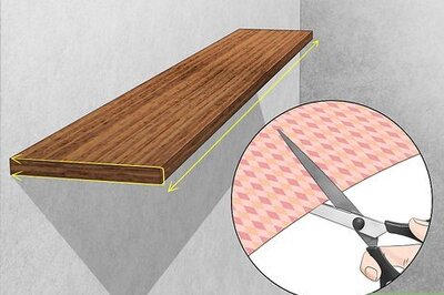 How to Cover Shelves with Fabric