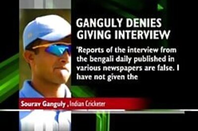 Ganguly on backfoot, denies controversial interview