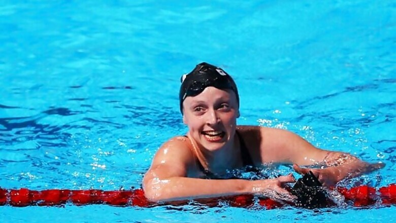 Katie Ledecky sets world best to win 800 freestyle