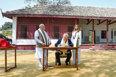 ‘To My Great Friend Modi…’: What Donald Trump Wrote in the Visitors’ Book at Sabarmati Ashram