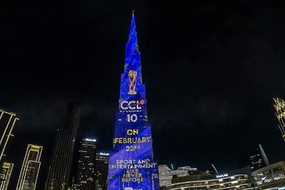 Celebrity Cricket League CCL 2024 Promo Launch on the Burj Khalifa