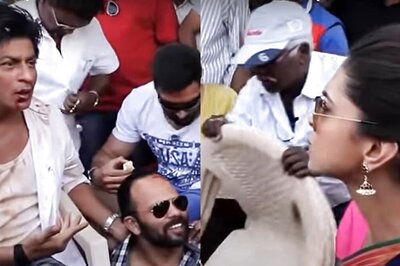 SRK in Shock After 'Angry' Deepika SMASHES 'Bottle' On Rohit Shetty's Head in Viral Video; Watch