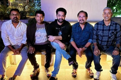 Jr NTR Poses With Team Devara, Celebrates As First Glimpse of Koratala Siva‘s Film Stuns All