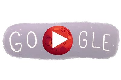 Google's cute animated Red planet doodle celebrates evidence of water found on Mars