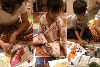 Ayushmann Khurrana and Tahira Kashyap Paint With Kids During Quarantine