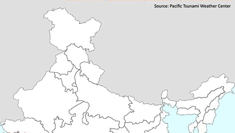 Map: When the tsunami is likely to hit India