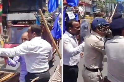 Patna SDM Lathi-charged By Cop During Bharat Bandh In Bihar | Video