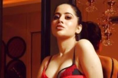 Urfi Javed Reveals Her Black Lace Bra in Red Gown in New Instagram Post