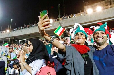 Iranian Women Watch World Cup Match in Tehran Stadium Despite Ban