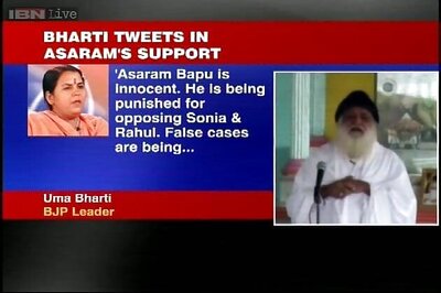 Congress targeting Asaram for opposing Sonia, Rahul: Uma Bharti