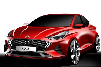 Hyundai Aura Compact Sedan Sketches Revealed Ahead of Launch