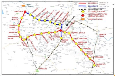 PIB Recommends Nashik MetroNeo Project in Union Budget, Will Have 30 Stations Over 33Km Network