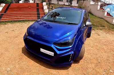 This Mean-Looking Hatchback Is Actually a Modified Hyundai Grand i10 With Hyper-Wide Body Kit