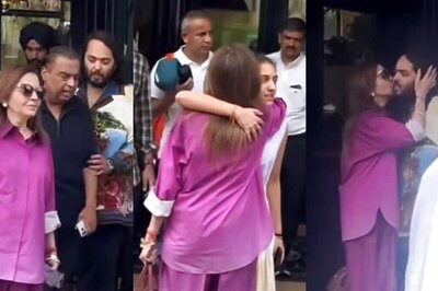 Nita Ambani Hugs 'New Bahu' Radhika, Kisses Son Anant As She and Mukesh Ambani Leave Paris | Watch