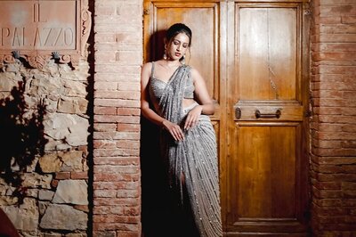 In A Silver Shimmery Saree, Niharika Konidela Is A Sight To Behold