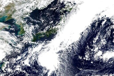 Storm Heading Northward Toward Japan Packing Winds, Downpour