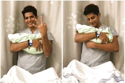 Karanvir Bohra Sways to Lucky Ali Song with Third Daughter in Arms: 'My Holy Trinity is Complete'