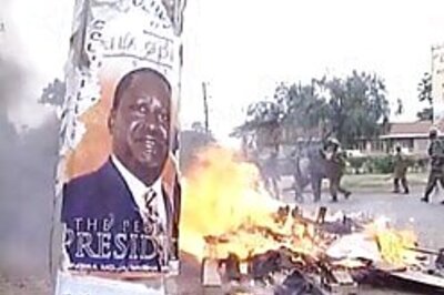 '50 burnt in church' as Kenya violence spreads