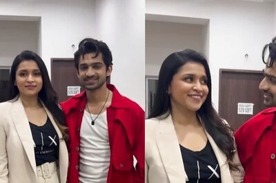 Bigg Boss 17 Stars Abhishek Kumar And Mannara Chopra Celebrate Success Of Music Video Saanware
