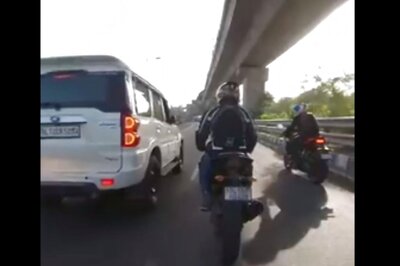WATCH | SUV's 'Hit-and-Run' Caught on Video After Argument With Bike Rider in Delhi, Driver Held