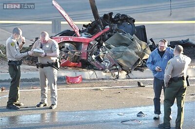 Snapshot: 'Fast & Furious' actor Paul Walker's crashed car
