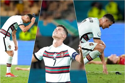 Cristiano Ronaldo Throws Armband on Pitch Following Portugal's Euro 2020 Exit to Belgium | WATCH