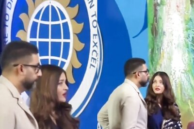 Aishwarya Rai Smiles, Holds Abhishek Bachchan's Arm In New Video | Watch