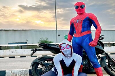 Delhi's 'Spiderman' Takes 'Spiderwoman' On A Bike Ride, Both Arrested | Here's What Happened