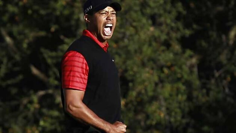 Tiger Woods leads by seven shots at Bridgestone