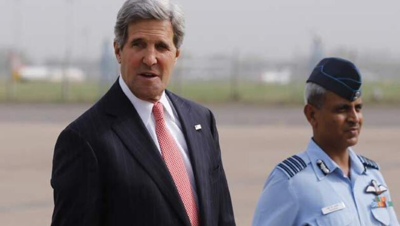 John Kerry arrives in India for three-day visit
