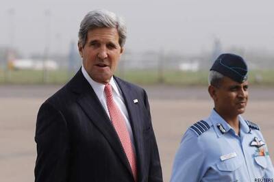 John Kerry arrives in India for three-day visit