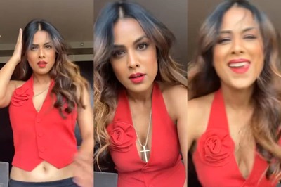 Sexy! Nia Sharma Flaunts Ample Cleavage In A Plunging Red Crop Top; Hot Video Goes Viral