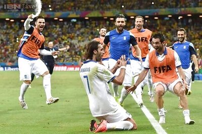 World Cup 2014: Greece upset Ivory Coast 2-1, meet Costa Rica in Round of 16