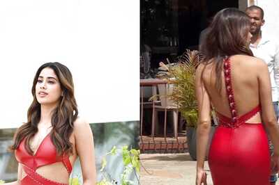 Janhvi Kapoor Wears Cricket-Themed Dress for Mr & Mrs Mahi Promotions, Can You Spot the Balls?