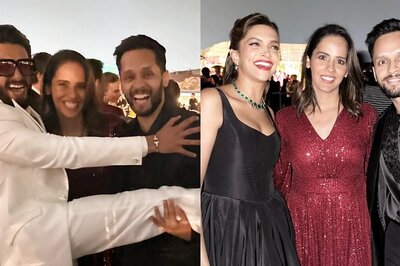 Ranveer Singh Jumps Into Saina Nehwal's Arms In Jamnagar, Deepika Padukone Is All Smiles | Photos