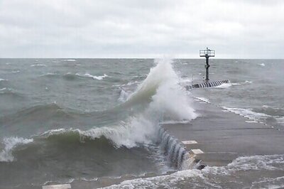 High Waves Wash Out Chicago Beaches As Lake Michigan Reopens