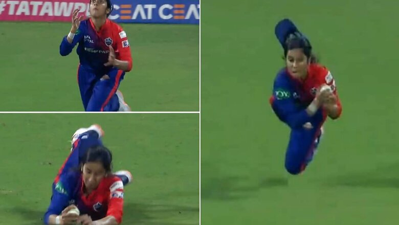 Watch: Jemimah Rodrigues Pulls Off a 'Catch Marvel' against Mumbai Indians in WPL