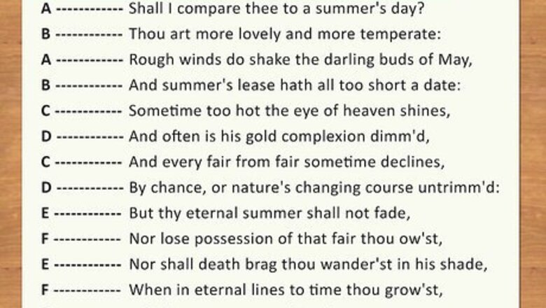 How to Write a Sonnet