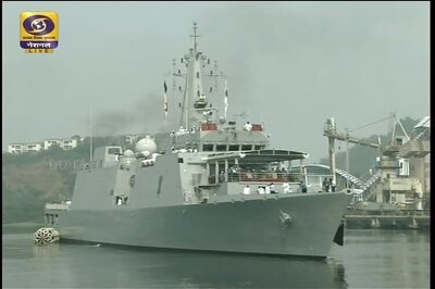 Live: President, PM Modi onboard INS Sumitra for International Fleet Review