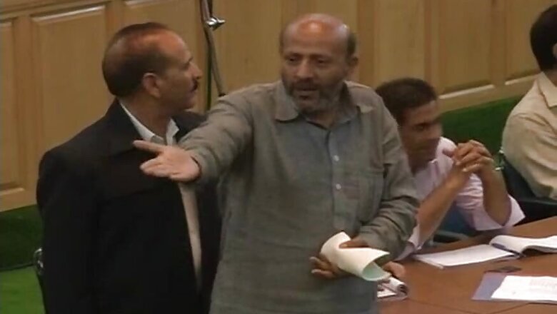 Cong MLAs, Rashid Stage Walkout From J&K Assembly