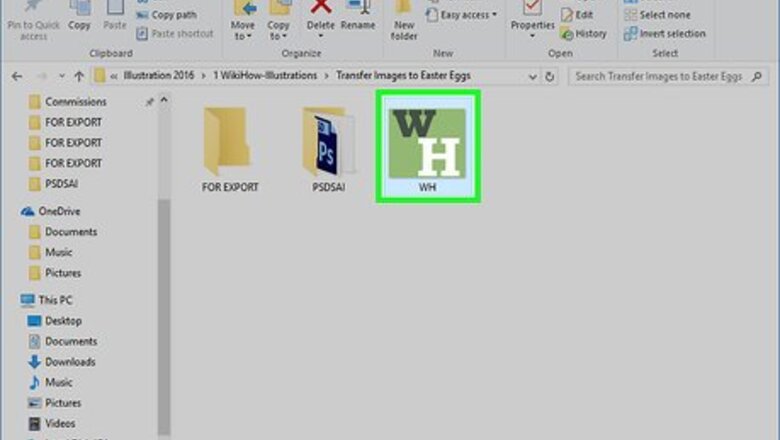 How to Transfer Images to Easter Eggs