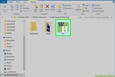 How to Transfer Images to Easter Eggs