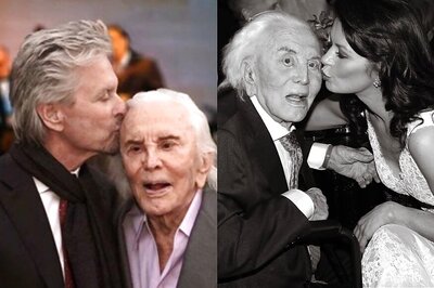 Michael Douglas, Catherine Zeta Jones Attend Kirk Douglas' Funeral