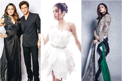 Shah Rukh Khan, Janhvi Kapoor, Anushka Sharma Dazzle on Red Carpet at Awards Night