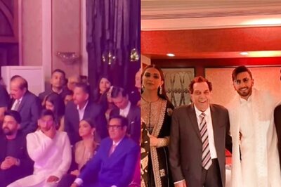 Kapil Sharma Hugs Ranveer, Poses With Deepika Padukone, Dharmendra At Karan Deol's Reception; Watch