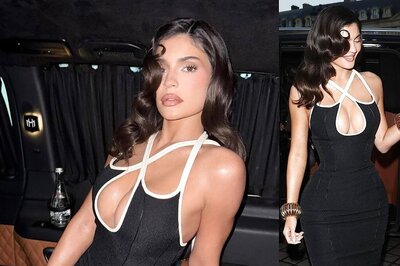 Kylie Jenner Stuns In Bold Black Cutout Dress At Schiaparelli's Paris Fashion Week Show