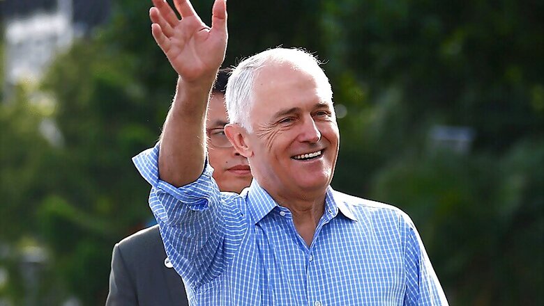 Australian PM Malcolm Turnbull Arrives on Four-day India Visit