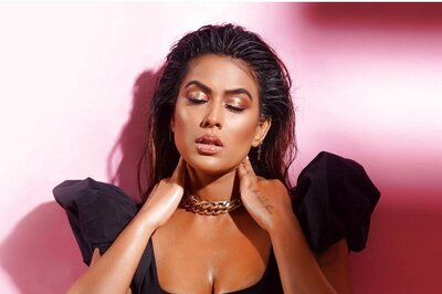 Nia Sharma Turns up the Heat in Crop Top with Puffed Sleeves and Mini Skirt, See Pics