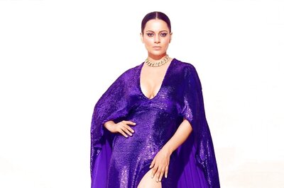 Kangana Ranaut Stuns in Deep purple Valentino Creation, See Pics